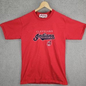 Vintage Cleveland Indians 90s T-Shirt Chief Wahoo MLB Baseball Large